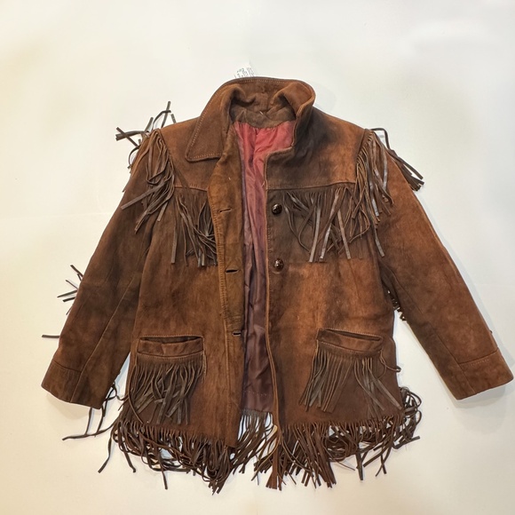 Vintage Leather Fringe Western Jacket - Picture 1 of 6
